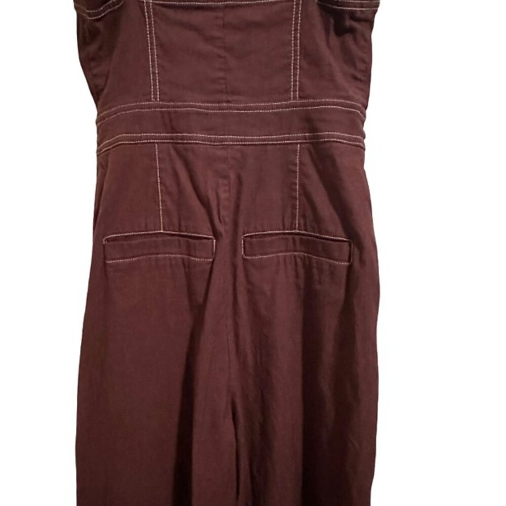 NWOT Maeve by Anthropologie 'The Colette' Linen Blend Jumpsuit in Mauve - Size 4 - Picture 12 of 16